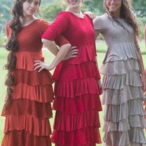 🔴ISO Dainty Jewell's ruffle dress MED any color🔴